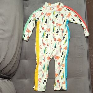 Tropical Animal Print Kids Rashguard